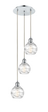 Innovations Lighting 113B-3P-PC-G1213-6CL - Athens Deco Swirl - 3 Light - 12 inch - Polished Chrome - Cord Hung - Multi Pendant