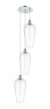 Innovations Lighting 113B-3P-PC-G456-8CL - Chelsea - 3 Light - 15 inch - Polished Chrome - Cord Hung - Multi Pendant