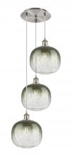 Innovations Lighting 113B-3P-SN-G481-10SL - Brookhaven Sphere - 3 Light - 17 inch - Brushed Satin Nickel - Cord Hung - Multi Pendant