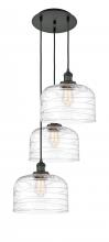 Innovations Lighting 113F-3P-BK-G713-L - Cone - 3 Light - 18 inch - Matte Black - Cord hung - Multi Pendant