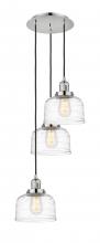 Innovations Lighting 113F-3P-PN-G713 - Cone - 3 Light - 14 inch - Polished Nickel - Cord hung - Multi Pendant