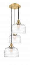 Innovations Lighting 113F-3P-SG-G713-L - Cone - 3 Light - 18 inch - Satin Gold - Cord hung - Multi Pendant