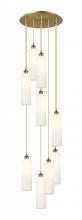 Innovations Lighting 119B-9P-BB-G434-12WH - Crown Point - 9 Light - 12 inch - Brushed Brass - Cord Hung - Multi Pendant