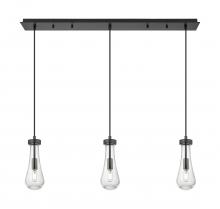 Innovations Lighting 123-451-1P-BK-G451-4SDY - Owego - 3 Light - 37 inch - Brushed Matte Black - Linear Pendant