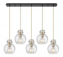 Innovations Lighting 125-410-1PS-CB-G410-8SDY - Newton Sphere - 5 Light - 40 inch - Champagne Bronze - Cord hung - Linear Pendant