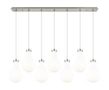 Innovations Lighting 127-451-1P-SN-G451-7GWH - Owego - 7 Light - 49 inch - Brushed Satin Nickel - Linear Pendant