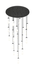 Innovations Lighting 148BK-451-1P-BK-G451-4GWH - Owego - 21 Light - 48 inch - Brushed Matte Black - Multi Pendant