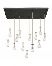 Innovations Lighting 154BK-451-1P-CB-G451-4CL - Owego - 13 Light - 54 inch - Champagne Bronze - Multi Pendant