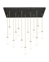 Innovations Lighting 154BK-451-1P-CB-G451-5GWH - Owego - 13 Light - 54 inch - Champagne Bronze - Multi Pendant