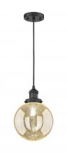 Innovations Lighting 201C-BK-G208-8 - Beacon - 1 Light - 8 inch - Matte Black - Cord hung - Mini Pendant