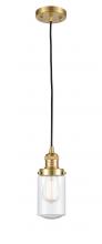 Innovations Lighting 201C-SG-G314 - Dover - 1 Light - 5 inch - Satin Gold - Cord hung - Mini Pendant