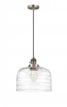 Innovations Lighting 201CSW-AB-G713-L - Bell - 1 Light - 12 inch - Antique Brass - Cord hung - Mini Pendant