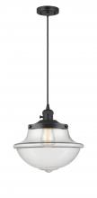 Innovations Lighting 201CSW-BK-G542 - Oxford - 1 Light - 12 inch - Matte Black - Cord hung - Mini Pendant