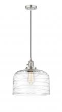 Innovations Lighting 201CSW-PN-G713-L - Bell - 1 Light - 12 inch - Polished Nickel - Cord hung - Mini Pendant