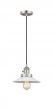 Innovations Lighting 201CSW-SN-G1 - Halophane - 1 Light - 9 inch - Brushed Satin Nickel - Cord hung - Mini Pendant