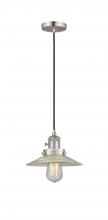 Innovations Lighting 201CSW-SN-G2 - Halophane - 1 Light - 9 inch - Brushed Satin Nickel - Cord hung - Mini Pendant