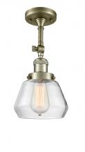 Innovations Lighting 201F-AB-G172-LED - Fulton - 1 Light - 7 inch - Antique Brass - Adjustable Semi-Flush Mount