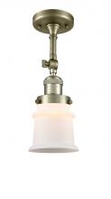 Innovations Lighting 201F-AB-G181S - Canton - 1 Light - 5 inch - Antique Brass - Adjustable Semi-Flush Mount