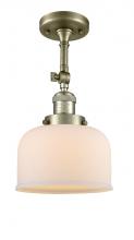 Innovations Lighting 201F-AB-G71 - Bell - 1 Light - 8 inch - Antique Brass - Adjustable Semi-Flush Mount