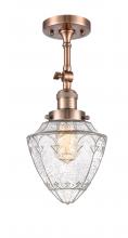 Innovations Lighting 201F-AC-G664-7 - Bullet - 1 Light - 6 inch - Antique Copper - Adjustable Semi-Flush Mount