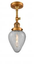 Innovations Lighting 201F-BB-G165 - Geneseo - 1 Light - 7 inch - Brushed Brass - Adjustable Semi-Flush Mount