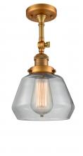 Innovations Lighting 201F-BB-G172 - Fulton - 1 Light - 7 inch - Brushed Brass - Adjustable Semi-Flush Mount