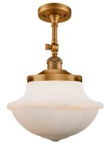 Innovations Lighting 201F-BB-G541 - Oxford - 1 Light - 12 inch - Brushed Brass - Adjustable Semi-Flush Mount