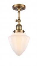Innovations Lighting 201F-BB-G661-7 - Bullet - 1 Light - 6 inch - Brushed Brass - Adjustable Semi-Flush Mount