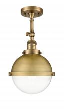 Innovations Lighting 201F-BB-HFS-82-BB - Hampden - 1 Light - 9 inch - Brushed Brass - Adjustable Semi-Flush Mount