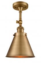 Innovations Lighting 201F-BB-M13-BB - Appalachian - 1 Light - 8 inch - Brushed Brass - Adjustable Semi-Flush Mount