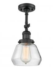 Innovations Lighting 201F-BK-G172 - Fulton - 1 Light - 7 inch - Matte Black - Adjustable Semi-Flush Mount