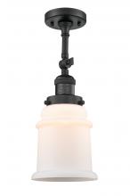 Innovations Lighting 201F-BK-G181 - Canton - 1 Light - 6 inch - Matte Black - Adjustable Semi-Flush Mount
