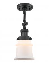 Innovations Lighting 201F-BK-G181S - Canton - 1 Light - 5 inch - Matte Black - Adjustable Semi-Flush Mount