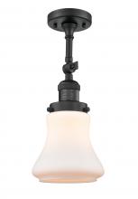 Innovations Lighting 201F-BK-G191 - Bellmont - 1 Light - 6 inch - Matte Black - Adjustable Semi-Flush Mount