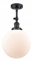 Innovations Lighting 201F-BK-G201-10 - Beacon - 1 Light - 10 inch - Matte Black - Adjustable Semi-Flush Mount