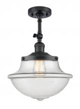 Innovations Lighting 201F-BK-G542 - Oxford - 1 Light - 12 inch - Matte Black - Adjustable Semi-Flush Mount