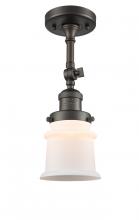 Innovations Lighting 201F-OB-G181S - Canton - 1 Light - 5 inch - Oil Rubbed Bronze - Adjustable Semi-Flush Mount