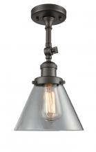 Innovations Lighting 201F-OB-G42 - Cone - 1 Light - 8 inch - Oil Rubbed Bronze - Adjustable Semi-Flush Mount