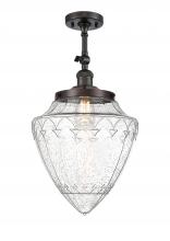 Innovations Lighting 201F-OB-G664-12 - Beacon - 1 Light - 12 inch - Oil Rubbed Bronze - Adjustable Semi-Flush Mount