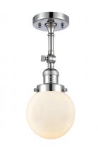 Innovations Lighting 201F-PC-G201-6 - Beacon - 1 Light - 6 inch - Polished Chrome - Adjustable Semi-Flush Mount