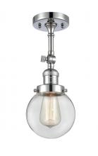 Innovations Lighting 201F-PC-G202-6 - Beacon - 1 Light - 6 inch - Polished Chrome - Adjustable Semi-Flush Mount