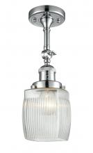 Innovations Lighting 201F-PC-G302 - Colton - 1 Light - 6 inch - Polished Chrome - Adjustable Semi-Flush Mount