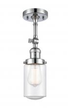 Innovations Lighting 201F-PC-G314 - Dover - 1 Light - 5 inch - Polished Chrome - Adjustable Semi-Flush Mount