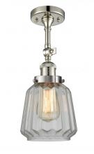 Innovations Lighting 201F-PN-G142 - Chatham - 1 Light - 7 inch - Polished Nickel - Adjustable Semi-Flush Mount