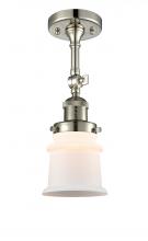 Innovations Lighting 201F-PN-G181S - Canton - 1 Light - 5 inch - Polished Nickel - Adjustable Semi-Flush Mount