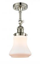 Innovations Lighting 201F-PN-G191 - Bellmont - 1 Light - 6 inch - Polished Nickel - Adjustable Semi-Flush Mount