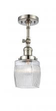 Innovations Lighting 201F-PN-G302-LED - Colton - 1 Light - 6 inch - Polished Nickel - Adjustable Semi-Flush Mount