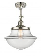 Innovations Lighting 201F-PN-G542 - Oxford - 1 Light - 12 inch - Polished Nickel - Adjustable Semi-Flush Mount