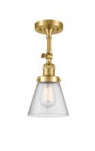 Innovations Lighting 201F-SG-G64 - Cone - 1 Light - 6 inch - Satin Gold - Adjustable Semi-Flush Mount