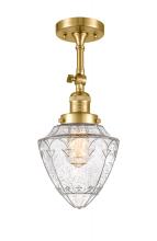 Innovations Lighting 201F-SG-G664-7 - Bullet - 1 Light - 6 inch - Satin Gold - Adjustable Semi-Flush Mount